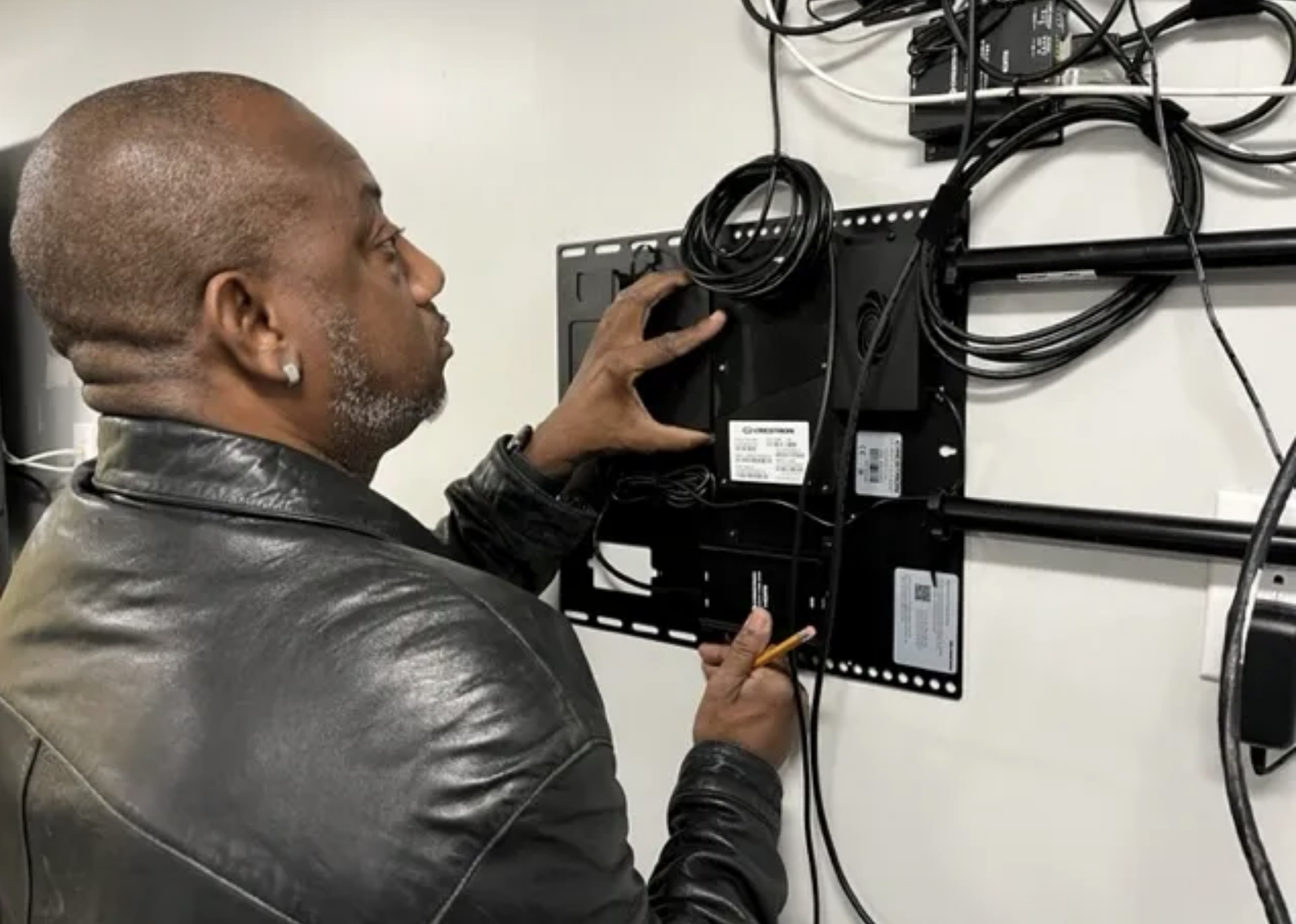 The ASC team collaborating on an AV project